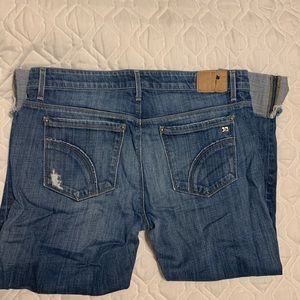 Joe’s Jeans Holed Rolled Cuff Best Friend Jeans